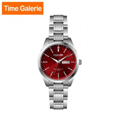  Crocodile CRDW6772.388 Stainless Steel Strap with Red Dial Analog Women Watch 